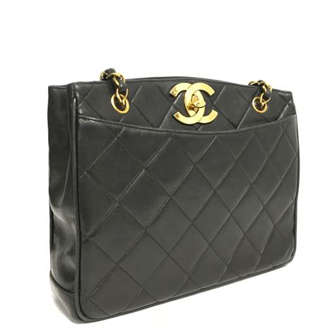 chanel lambskin shopping tote|chanel 11.12 bag price.